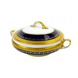 Aynsley Georgian Cobalt Covered Casserole