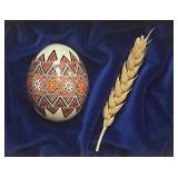 Shirley Buchy - Pysanka Half with Wheat