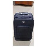 Travelers Club Black Rolling Suitcase