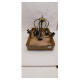 Brass-Tone 5-Arm Chandelier Fixture