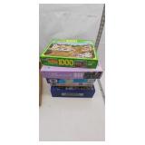 Assorted Jigsaw Puzzle Lot - 1000 Pieces Each