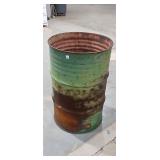 Burning Metal Barrel