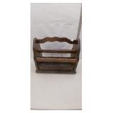 Vintage Wooden Magazine Rack