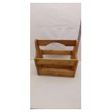 Rustic Wooden Caddy with Handle