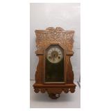 Vintage Carved Wooden Clock