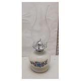 Vintage Floral Oil Lamp
