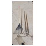 Garden Rake and Cultivator Lot