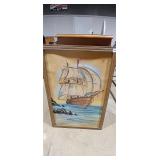 Vintage Sailing Ship Painting
