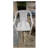 White Plastic Armchair