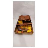 Vintage Leather Bag with Kodak Film Lot