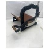 Antique Bread Slicer with Wood Base