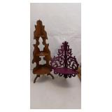 Lot of Two Decorative Wall Shelves