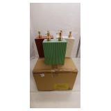 Set of 12 Textured Soap Dispensers