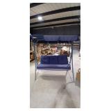 Outdoor Canopy Swing with Cushions