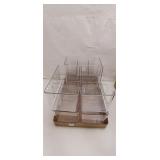 6 Clear Plastic Storage Bins Lot