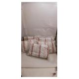 Set of 5 Striped Throw Pillows