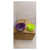 24 Water Bottle Snack Bowls & Tray Lot