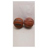 Pair of Used Basketballs: Spalding & And1