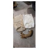 Vintage Canvas Bags & Rope Lot