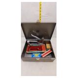 Vintage Staple Gun Collection with Case