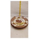 4 Maruta Ware Turkey Plates