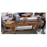 Craftsman Wood Lathe on Custom Bench