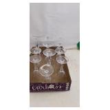 Set of 12 Crystal Wine Glasses