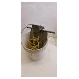 Boat Anchor Lot w/ Bucket & Rope