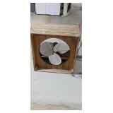 Vintage Wood Fan with GE Electric Motor