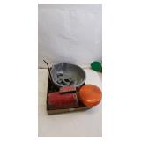 Vintage Industrial Lot: Lights, Bowl, and More