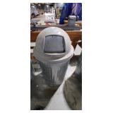 Vintage Metal Trash Can with Lid