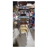 5 Stacking School Chairs Lot