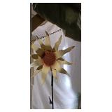 Metal Sunflower Yard Art