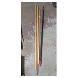 Assorted Handles & Poles Lot