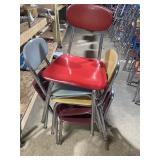 5 Vintage Chrome & Vinyl Chairs