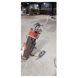 Vintage Wilson Golf Club Set with Cart