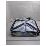 Vintage Blue & White Patchwork Quilt