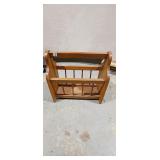 Vintage Wooden Magazine Rack