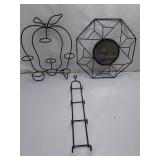 Decorative Metal Wall Art & Holders Lot