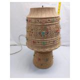 Vintage Floral Carved Lamp