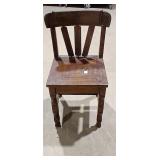 Vintage Wooden Chair with Detailed Carvings