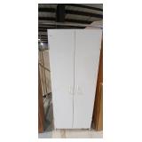 White Storage Cabinet does not have any back