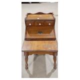Vintage Wooden Desk with Drawers
