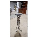 Wrought Iron Pillar Candle Holder