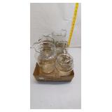 Vintage Glass Pitcher and Beverage Set