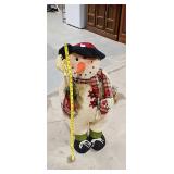 Festive Fabric Snowman Decoration