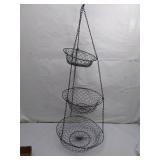 Vintage Wire Basket Hanging Planter