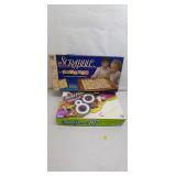 Vintage Board Game Lot: Scrabble Juniors & Trivial