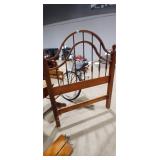 Vintage twin size  Wood Bed Headboard