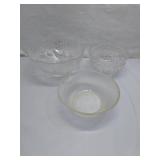 Set of Crystal Glass Bowls